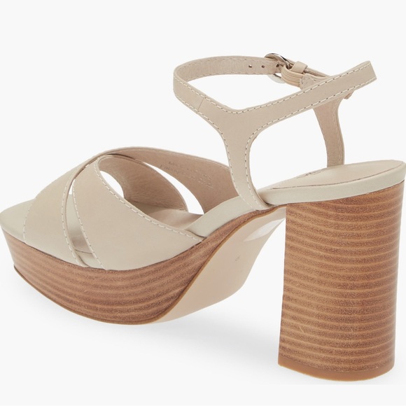 Jeffrey Campbell Beige Platform Sandals 10M - Picture 2 of 8